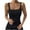 Black, variant on AherBiu Womens Tank Tops Sleeveless Scroop Neck Slim Fitting Lace Camis Shirts Summer Ribbed Knit Basic Sleeveless Tops