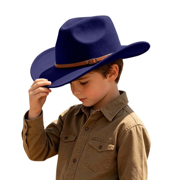 Kids Cowboy Hat Kids Western Sun Hat Boys Girls Material Adjustable Sizing Clothes