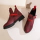 thumbnail image 4 of Botas cortas de invierno Wmkox8yii Mujer Cabeza Redonda Tacones Bajos Hebillas Metal, 4 of 9