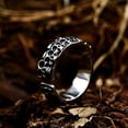 thumbnail image 5 of Stainless Steel Skull Ring Unisex Gothic Retro Style Durable Titanium Jewelry US Sizes 7 To 13 Bold Statement Piece, 5 of 7