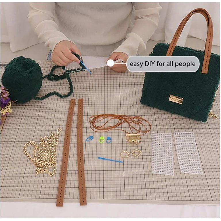 DIY Bag Kit With Tutorial Video Plastic Canvas Chain Bag 