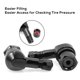 thumbnail image 2 of 2 pack Motorcycle 90 Degree Aluminum Tire Valve Stems 11.3 and 10mm Rim Wheel Tubeless Angle Air Stem Fits, 2 of 4
