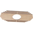 thumbnail image 2 of Ekena Millwork 24"W x 12"H x 6 1/4"ID x 3/8"T Chrysler Wood Fretwork Pierced Ceiling Medallion, Alder, 2 of 3