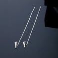 thumbnail image 1 of Pendientes de plata de ley S925 con cadena para la oreja con 26 letras en inglés, tendencia Joker, multicolor, 1 of 6