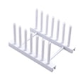 thumbnail image 1 of Estante de secado de platos extraíble, soporte para escurridor para suministros de cocina (blanco), 1 ud., 1 of 3