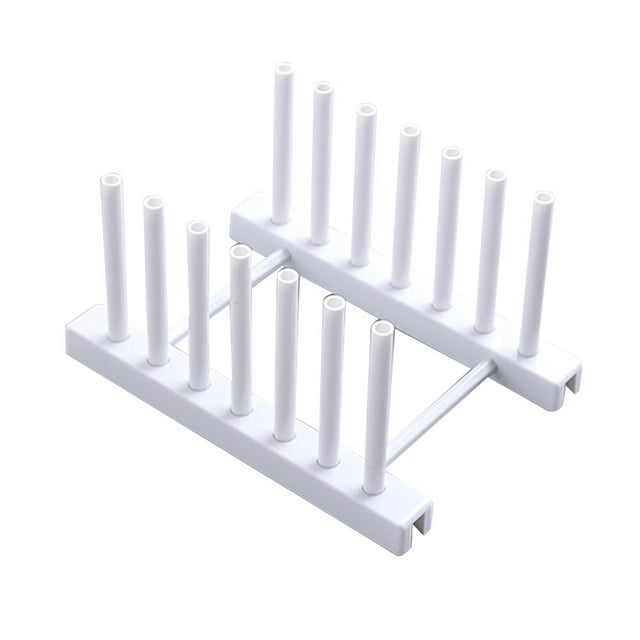 Estante de secado de platos extraíble, soporte para escurridor para suministros de cocina (blanco), 1 ud.