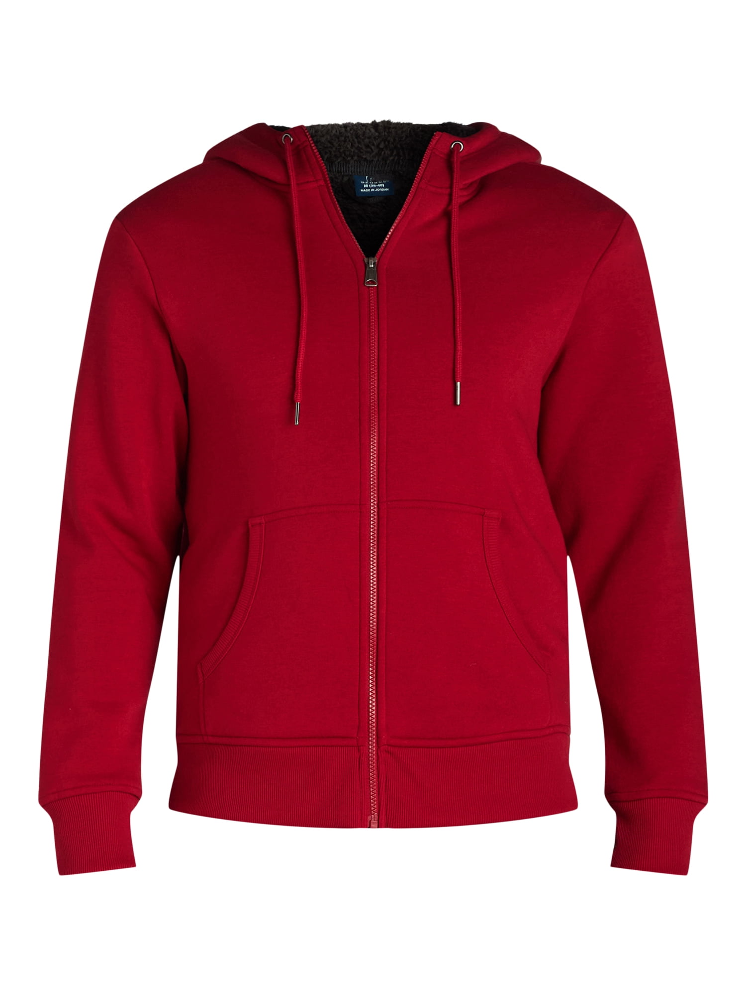 George Men's & Big Men's High Pile Fleece Lined Jacket with Hood, Sizes S-3XL
