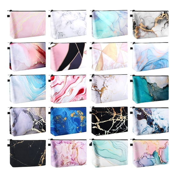 Bolsa de cosméticos Dunzy, bolsa de maquillaje impermeable para viajes, 20 unidades