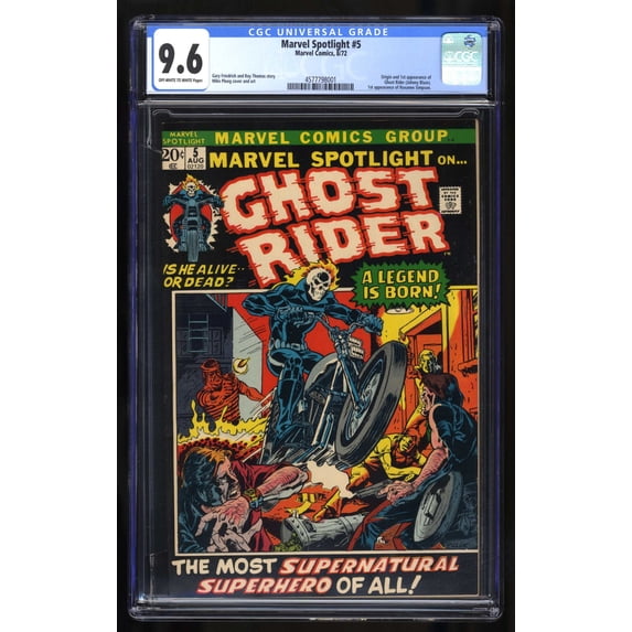 Marvel Spotlight #5 CGC NM+ 9.6 1st Appearance Ghost Rider! Ploog Cover Comic Book