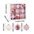 thumbnail image 5 of christmas tree Gold Christmas Decoration Christmas Ball 8cm Diameter Painted Christmas Tree Multiple Styles Hanging Color Balls Christmas Decorations, 5 of 5
