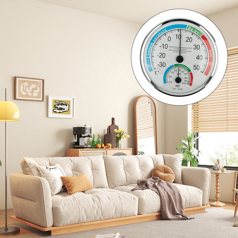 1/2/4/6pcs ThermometerHygrometer Thermo Analogue Humidity Stand White Wireless Indoor Room Climate Control Measurement Meter