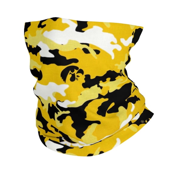 Yellow Camouflageneck Gaiter Elastic Balaclavas Face Mask Versatile Bandana For Men Women