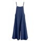 thumbnail image 4 of Mono de pierna ancha para mujer / Tirantes finos / Mono sin mangas con cordones Irfora Aqua/XXXXXL, 4 of 7
