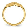thumbnail image 2 of 14K Yellow Gold Ring Band Signet 7.5x7.5mm Open Back Heart, 2 of 5