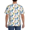 thumbnail image 3 of Bixox Men's Poodle Dog Printed Short Sleeve Skinny Athletic T-Shirt, 3 of 6