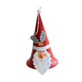 thumbnail image 3 of Colgante de campana de Navidad Macarena decoración navideña artesanía de hierro 13,5 cm x 7,5 cm, 3 of 8
