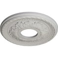 thumbnail image 3 of Ekena Millwork 12 1/8"OD x 3 1/2"ID x 1"P Palmetto Ceiling Medallion (Fits Canopies up to 4 7/8"), Hand-Painted Ultra Pure White, 3 of 6