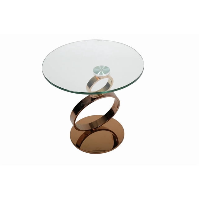 Table de bout Anneau Canadien Cuivre Or