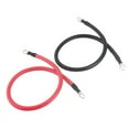 thumbnail image 4 of MotorbyMotor Power Battery Cable with Terminals, 18 Inch 4 Gauge AWG Wire Set with 3/8'' Ring Terminals Power Inverter Cables for Car Marine Solar ATV RV Lawn Mower Motorcycle Boat, 4 of 8
