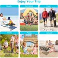 thumbnail image 5 of Portable Camping Table with Folding Aluminum Table Top and Carry Bag, Folding Camping Table for Camping, Boating, Cooking, BBQ, Home Use, Easy to Carry Bach Table, 5 of 5