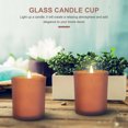thumbnail image 7 of KALLORY 3Sets Candlelight Dinner Supply Candle Cups Glass Material for Home Decor Elegant Design, 7 of 7