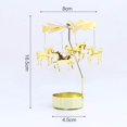 thumbnail image 2 of facefd Christmas Tea Light Rotary Candlesticks Candle Holder Metal Xmas Home Decor Elk, 2 of 9