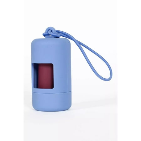 Aria the Fox Dog Waste Bag Holder with Bungee Cord Cornflower Blue