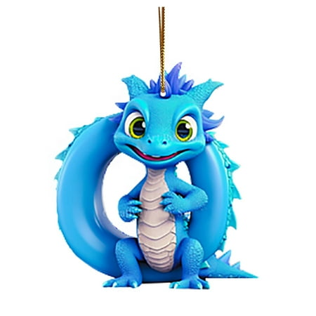 

yennhH Christmas Clearance Hangs Christmas Pendant 2024 Colorful 12 Gift Letter Dragon Doll And Christmas Pendant Holiday Letter Dragon Can Be Composed Of Name Gift Blue.