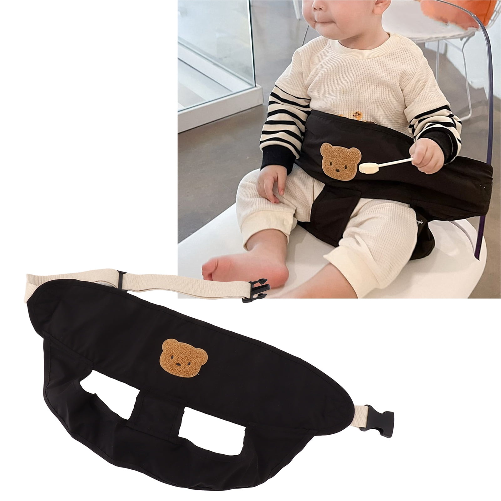 Ymiko Baby Chair Harness Harness Breathable Portable For Travel Black