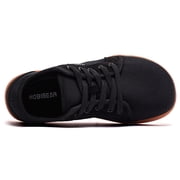 HOBIBEAR Wide Toe Box Shoes for Women Outdoor Trail Running Minimalist Sneakers Black Brown US 8