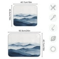 thumbnail image 5 of Yayeee Dish Drying Mat for Kitchen Counter Ultra Absorbent Easy Clean Pad 18x16", Watercolor Mountains, 5 of 7