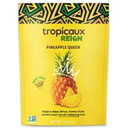 Tropicaux Reign Organic Non-GMO Dried Pineapple No Sugar Added, 16oz, Pack of 1 (16oz Total)