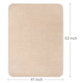 thumbnail image 3 of ANMINY Office Chair Mat for Hardwood Floor 47" x 63" Desk Chair Mat Non-Slip Home Office Protector in Living Room Study Office, Brown, 3 of 7