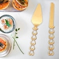 thumbnail image 3 of Juego de servidor y pastel de bodas de oro de celebración, utensilios para cortar pasteles de época, artículos de fiesta, decoraciones de aniversario Sunnimix cortador de cuchillos de mantequilla, 3 of 8