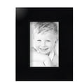 thumbnail image 2 of ArtToFrames 4" x 6" Satin Black Step Lip Picture Frame, 4x6 inch Black Wood Poster Frame (WOM-1452), 5 Pack, 2 of 6