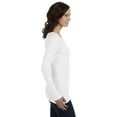 thumbnail image 3 of Anvil Women's Featherweight Long Sleeve Scoop T-Shirt Size up to 2XL, 3 of 3