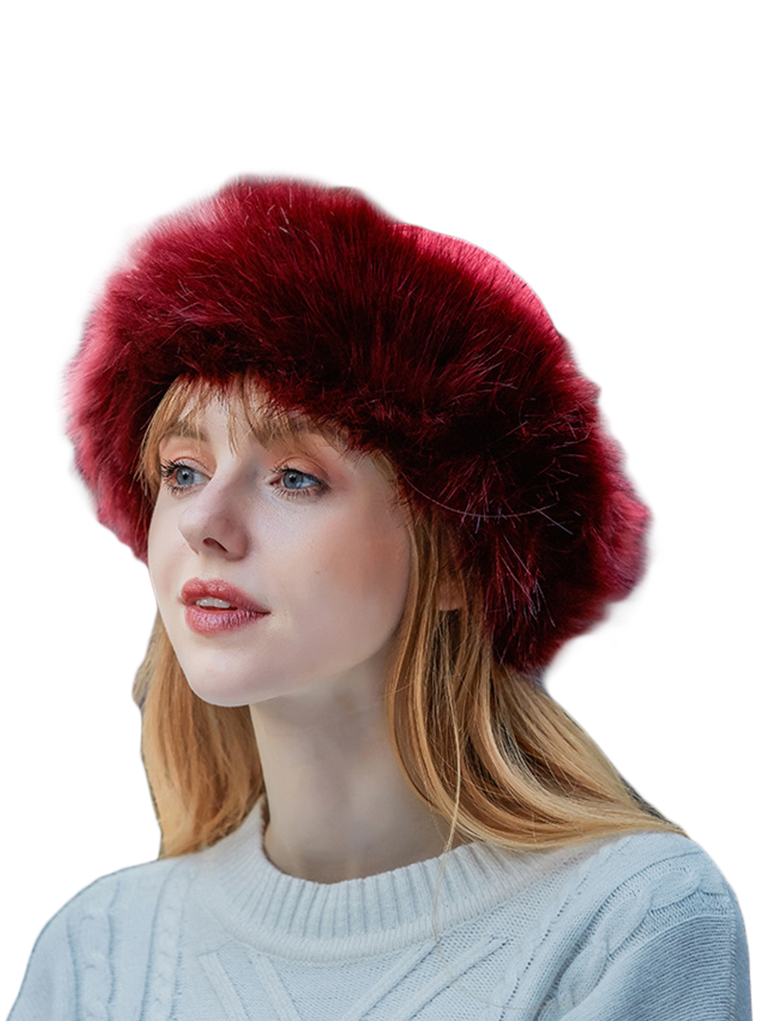 Mialoley Women's Faux Fur Hat Russian 