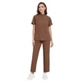 thumbnail image 2 of American Style ICU Nurse Workwear Solid Color Stand-up Collar Women's Hand Washing Uniform Straight Pants Oral Clinic Surgical Overall, 2 of 10
