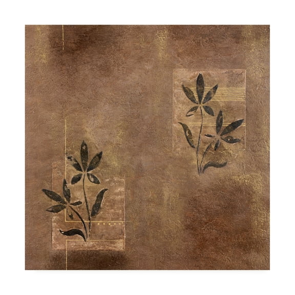 Trademark Fine Art 'Leaves Over Panels Texture' Canvas Art by Pablo Esteban