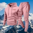 thumbnail image 4 of Ceisia Men's Loose Fit ECG Print Hooded Sweatshirt & Jogger Set - Warm Stretch Casual Two-Piece Tracksuit Gifts, 4 of 5