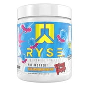RYSE Supplements Element Series, Pre Workout Powder, Ring Pop Blue Raspberry, 25 Servings