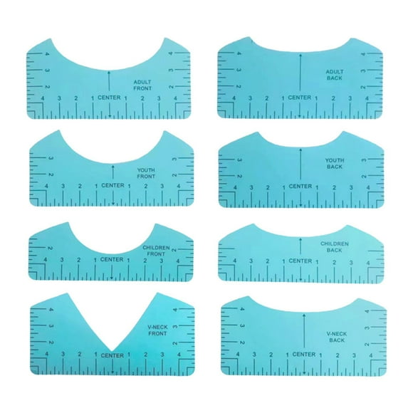Guía para hacer reglas de camisetas Macarena 8 unidades PVC Azul