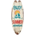 thumbnail image 1 of Letreros de Tablas de Surf SurfRush 1Pza 16x45cm Madera Tabla de Surf., 1 of 5