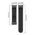 22mm Quick Release Silicone Breathable Sweat Proof Folding Clasp Watch 22mm-quick-release-silicone-breathable-sweat-proof-folding-clasp-watch
