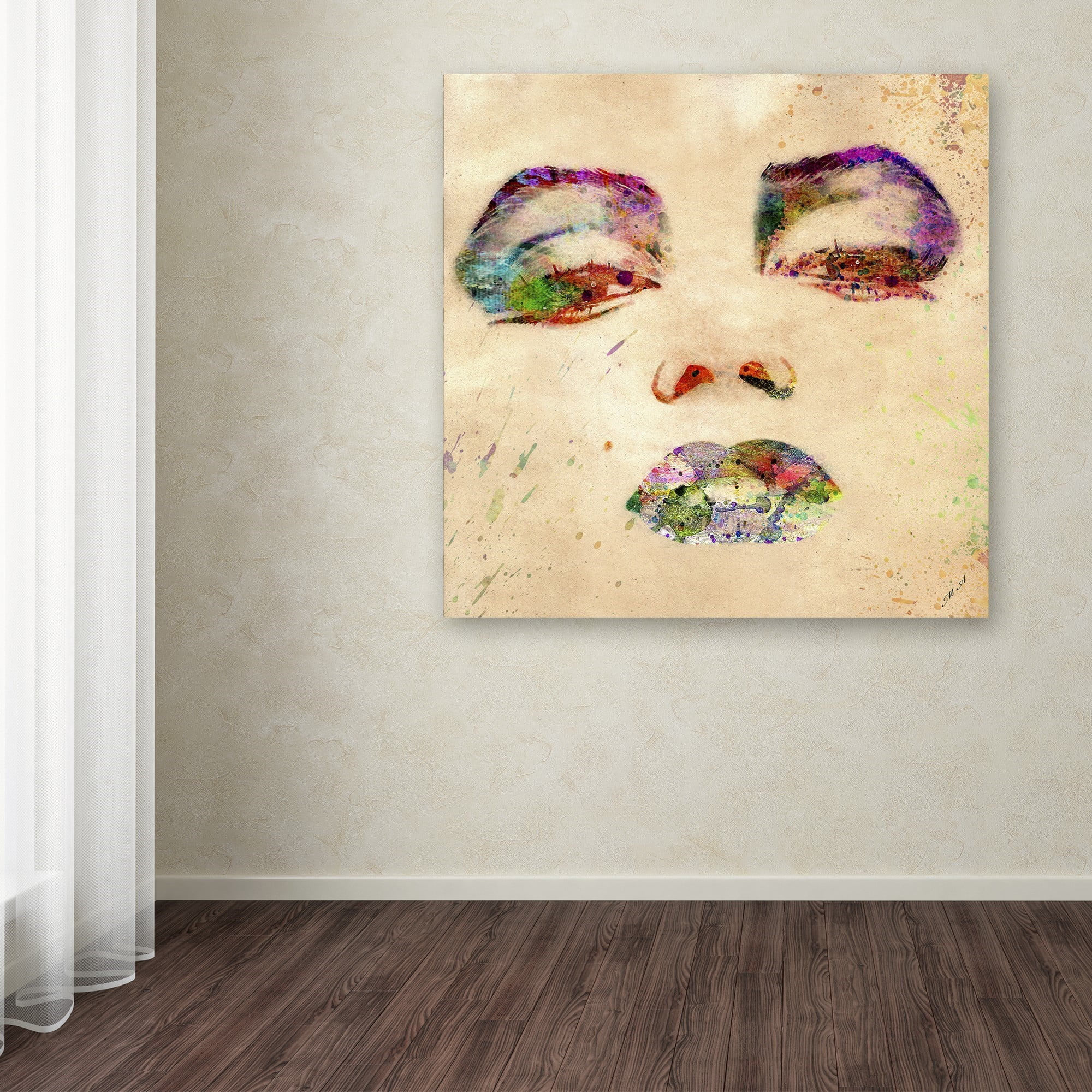 Trademark Fine Art "Marilyn Monroe" Canvas Art by Mark Ashkenazi