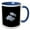 Blue/White, variant on 3drose, Pale Blue Plumbago Tropical Flower Photograph, 11oz Two-tone Red Mug