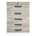 thumbnail image 5 of Better Home Products Xia 5 Drawer Chest of Drawers in White & Gray Oak, 5 of 6