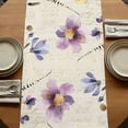 thumbnail image 5 of Table Runners 70 Inches Long Dress Scarves, Purple Spring Floral Farmhouse Coffee/Dining/Kitchen Table Decor, Holiday Table Runner, Vintage Flowers Farmhouse Watercolor 13x70 Inch, 5 of 9