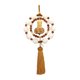 thumbnail image 3 of Adorno colgante para coche de Buda shamjiam con Borla marrón, 3 of 8