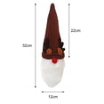 thumbnail image 6 of Jiaroswwei Wine Bottle Cover Exquisite Ornamental Adorable Christmas Faceless Hat Champagne Bottle Decoration for Party, 6 of 8